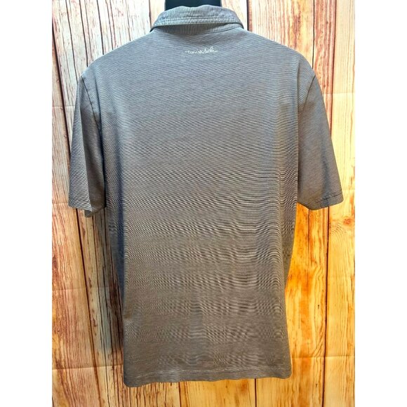 Travis Mathew Mens Gray Pima Cotton Blend Polo Large - Picture 2 of 7